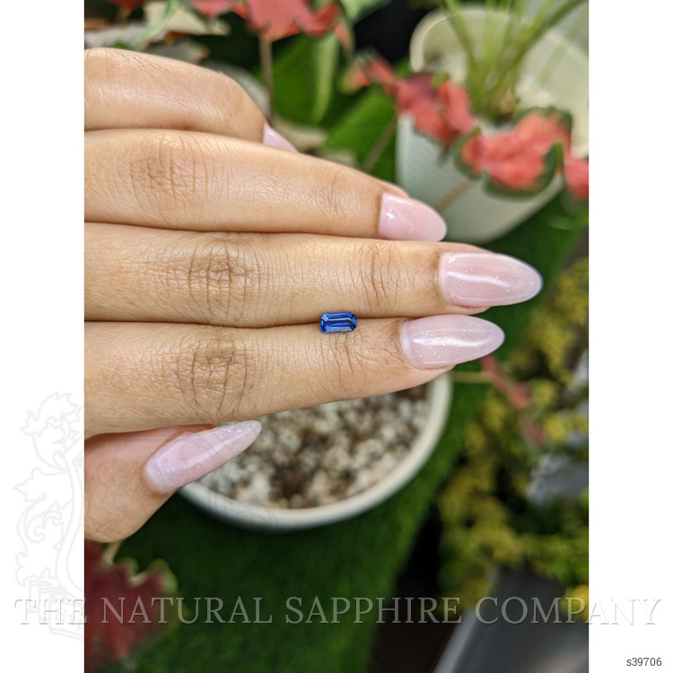 0.51 Ct. Blue Sapphire from Ceylon (Sri Lanka)
