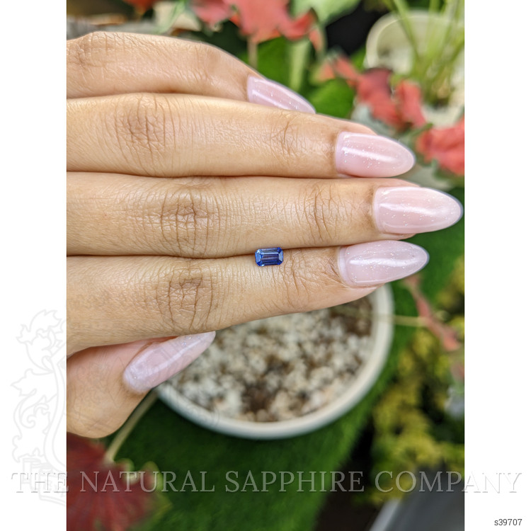 0.48 Ct. Blue Sapphire from Ceylon (Sri Lanka)