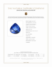 0.90 Ct. Blue Sapphire from Ceylon (Sri Lanka) Scan Report