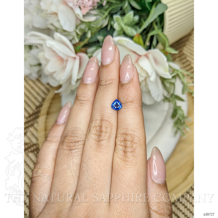 0.90 Ct. Blue Sapphire from Ceylon (Sri Lanka)