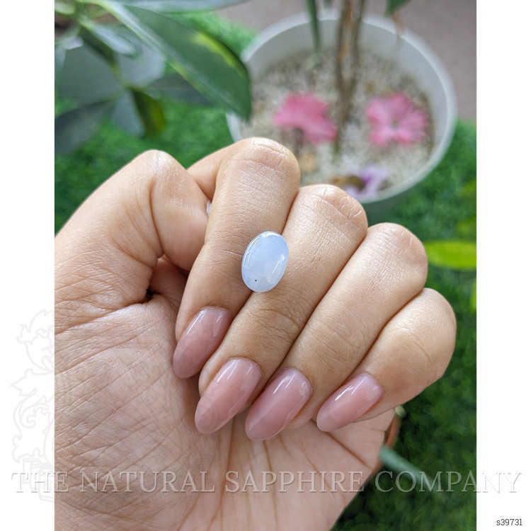 7.66 Ct. Bluish Grey Star Sapphire from Ceylon (Sri Lanka)