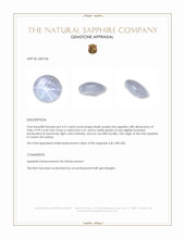 4.76 Ct. Bluish Purple Star Sapphire from Ceylon (Sri Lanka) Appraisal