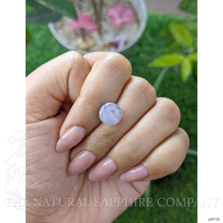 4.76 Ct. Bluish Purple Star Sapphire from Ceylon (Sri Lanka)