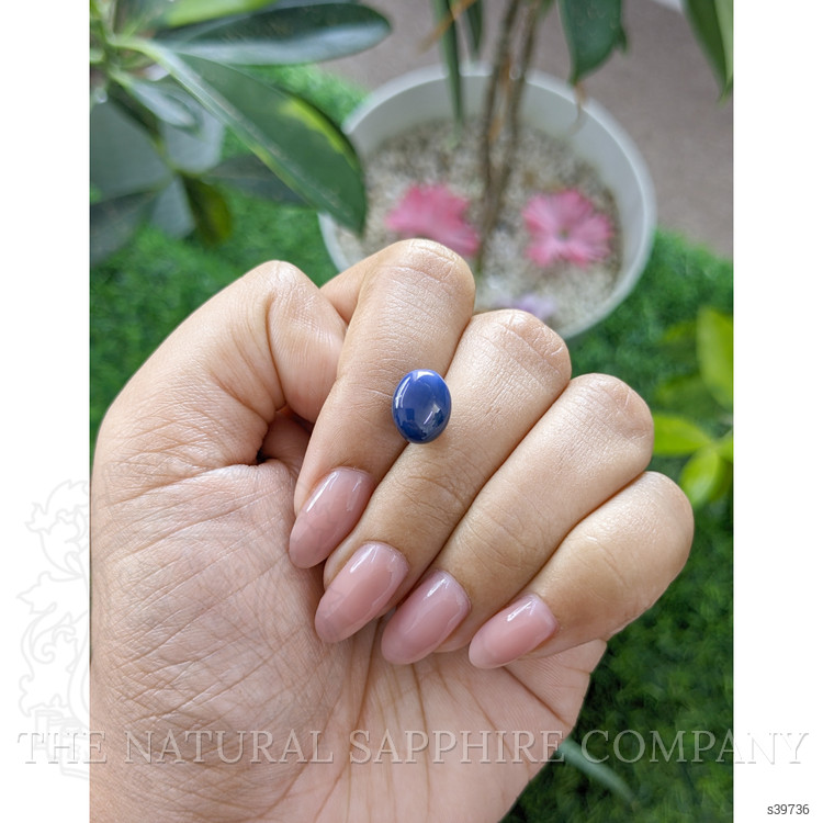 6.40 Ct. Blue Star Sapphire from Ceylon (Sri Lanka)