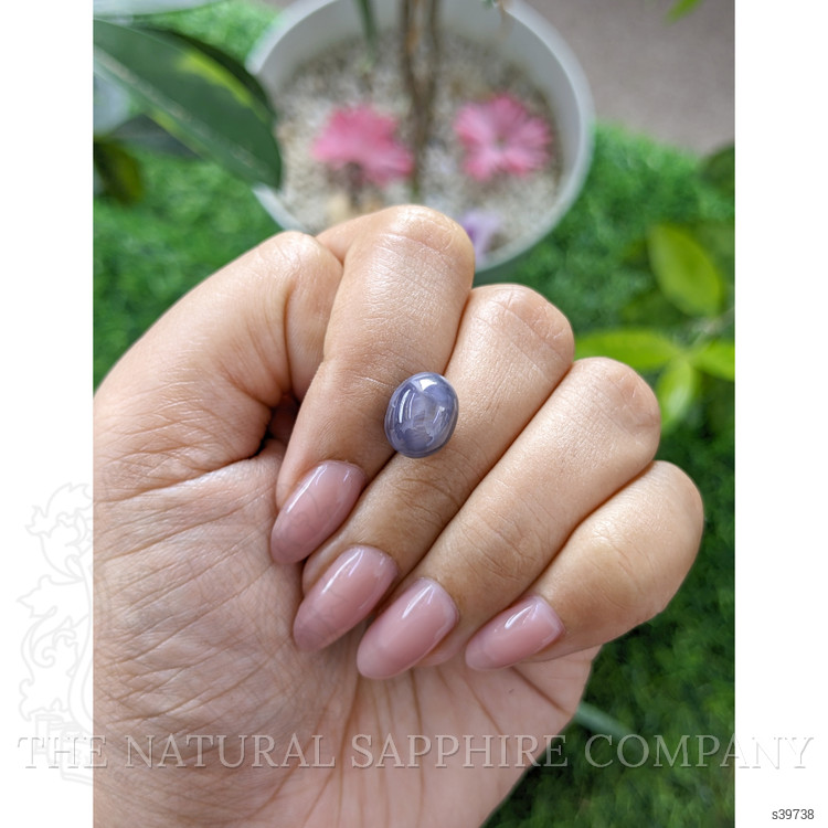 8.75 Ct. Bluish Grey Star Sapphire from Ceylon (Sri Lanka)