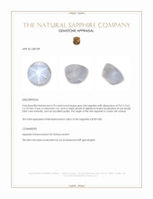 6.70 Ct. Grey Star Sapphire from Ceylon (Sri Lanka) Appraisal