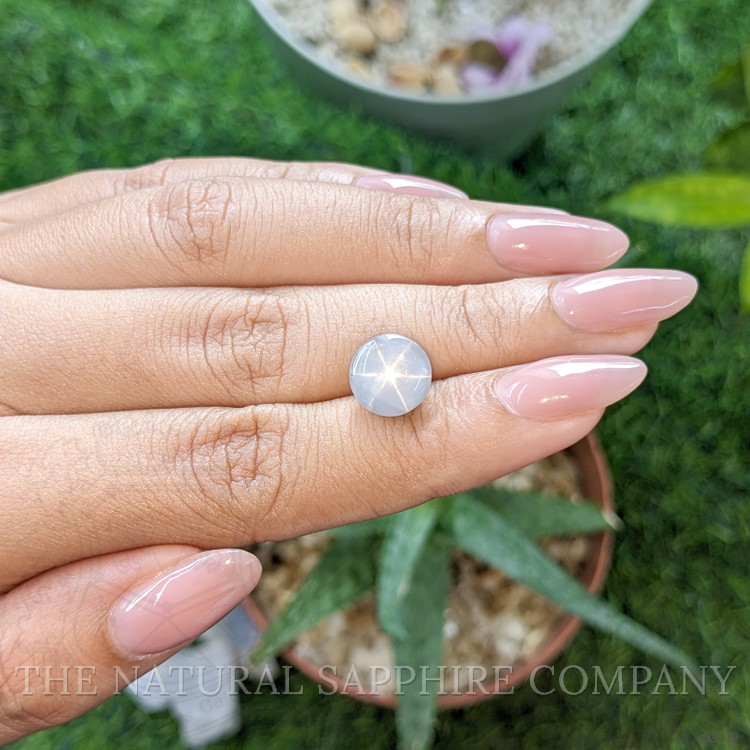 6.70 Ct. Grey Star Sapphire from Ceylon (Sri Lanka)