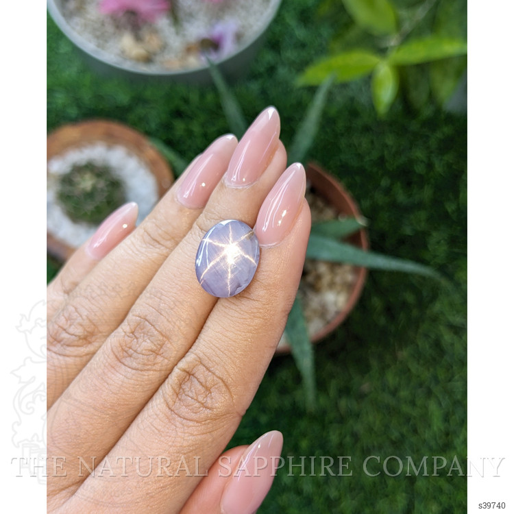 9.45 Ct. Purple Star Sapphire from Ceylon (Sri Lanka)