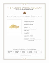 14.37 Ct. Yellow Sapphire from Ceylon (Sri Lanka) Scan Report
