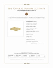 16.88 Ct. Yellow Sapphire from Ceylon (Sri Lanka) Scan Report