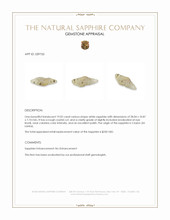 19.02 Ct. White Sapphire from Ceylon (Sri Lanka) Appraisal