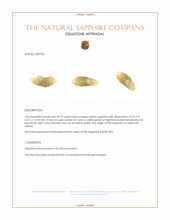 46.99 Ct. Yellow Sapphire from Ceylon (Sri Lanka) Appraisal