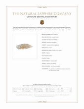 18.57 Ct. White Sapphire from Ceylon (Sri Lanka) Scan Report