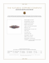 24.59 Ct. Pinkish Purple Sapphire from Ceylon (Sri Lanka) Scan Report
