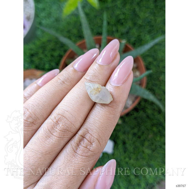 7.77 Ct. White Sapphire from Ceylon (Sri Lanka)