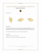 4.62 Ct. Yellow Sapphire from Ceylon (Sri Lanka) Appraisal
