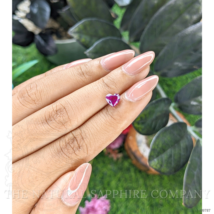 1.55 Ct. Purplish Pink Sapphire from Tanzania