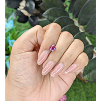 1.61 Ct. Purplish Pink Sapphire from Madagascar Life Style