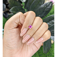 1.07 Ct. Purplish Pink Sapphire from Madagascar Life Style