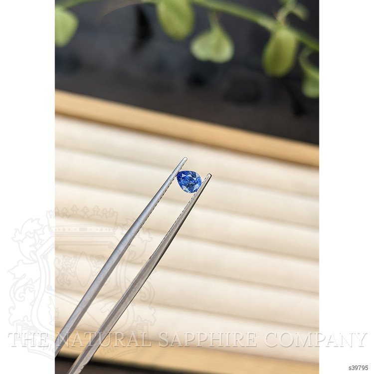 0.51 Ct. Blue Sapphire from Ceylon (Sri Lanka)