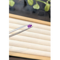 0.67 Ct. Purplish Pink Sapphire from Ceylon (Sri Lanka) Life Style