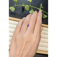 0.67 Ct. Purplish Pink Sapphire from Ceylon (Sri Lanka) Life Style