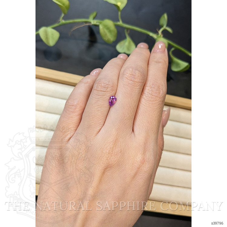 0.67 Ct. Purplish Pink Sapphire from Ceylon (Sri Lanka)