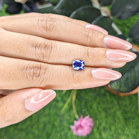 1.61 Ct. Purplish Blue Sapphire from Tanzania Life Style