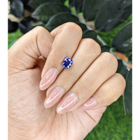 1.61 Ct. Purplish Blue Sapphire from Tanzania Life Style