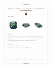 1.16 Ct. Bluish Green Sapphire from Nigeria Appraisal