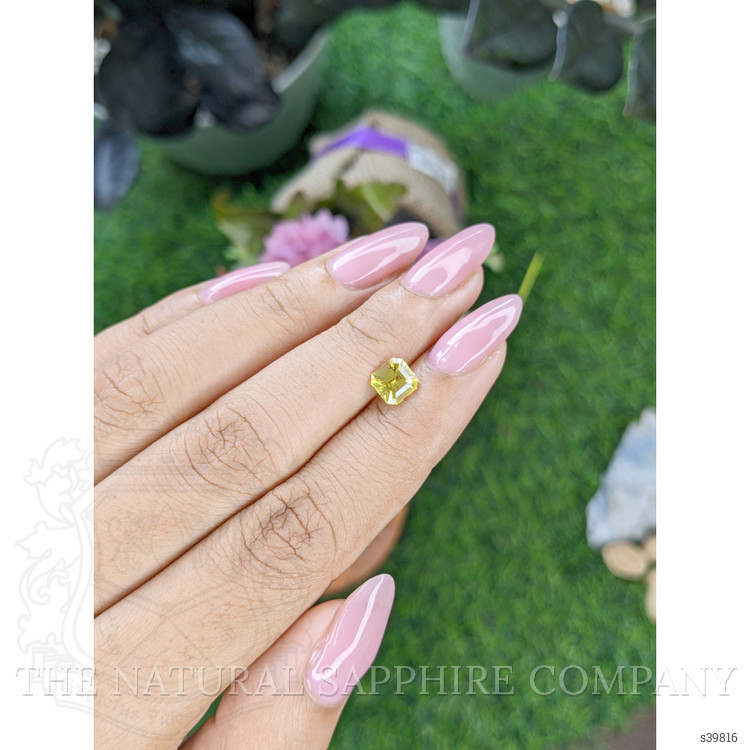 1.20 Ct. Greenish Yellow Sapphire from Nigeria
