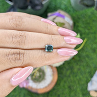 1.50 Ct. Bluish Green Sapphire from Nigeria Life Style