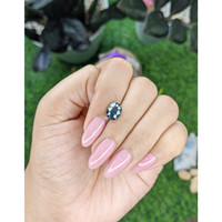 2.12 Ct. Greenish Blue Sapphire from Nigeria Life Style