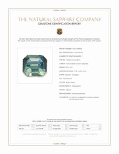 2.51 Ct. Bluish Green Sapphire from Nigeria Scan Report