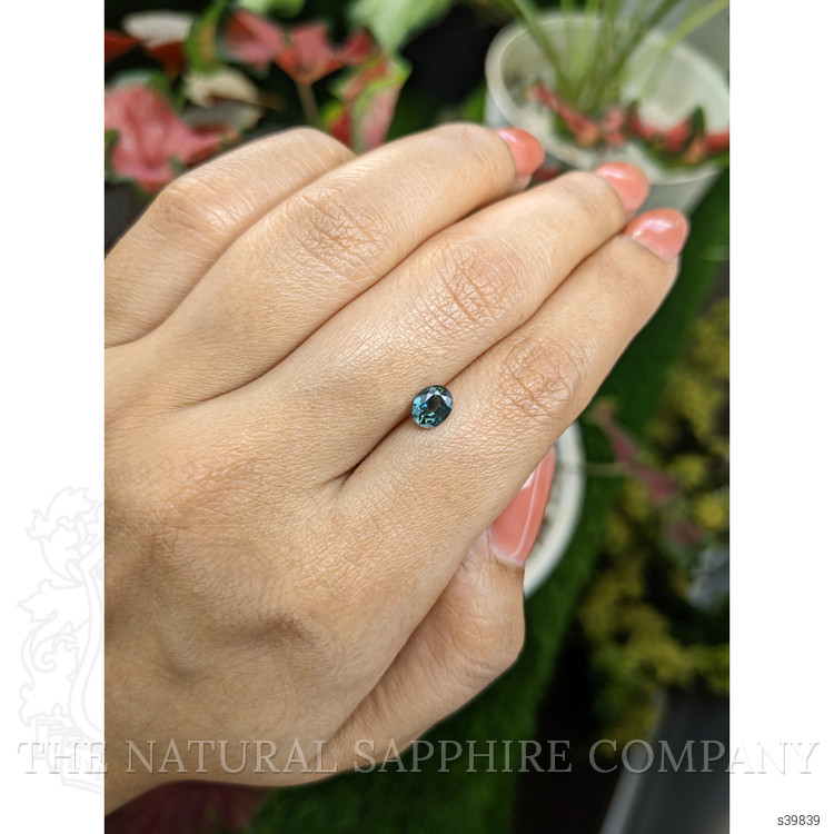 0.81 Ct. Greenish Blue Sapphire from Madagascar