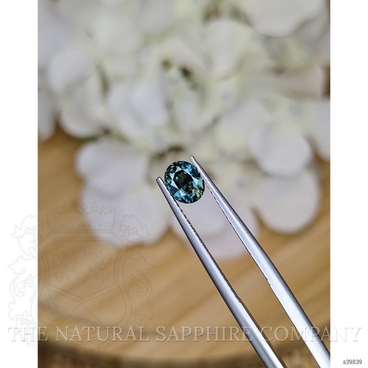 0.81 Ct. Greenish Blue Sapphire from Madagascar