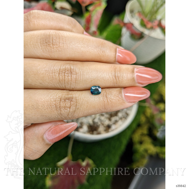 0.88 Ct. Greenish Blue Sapphire from Madagascar