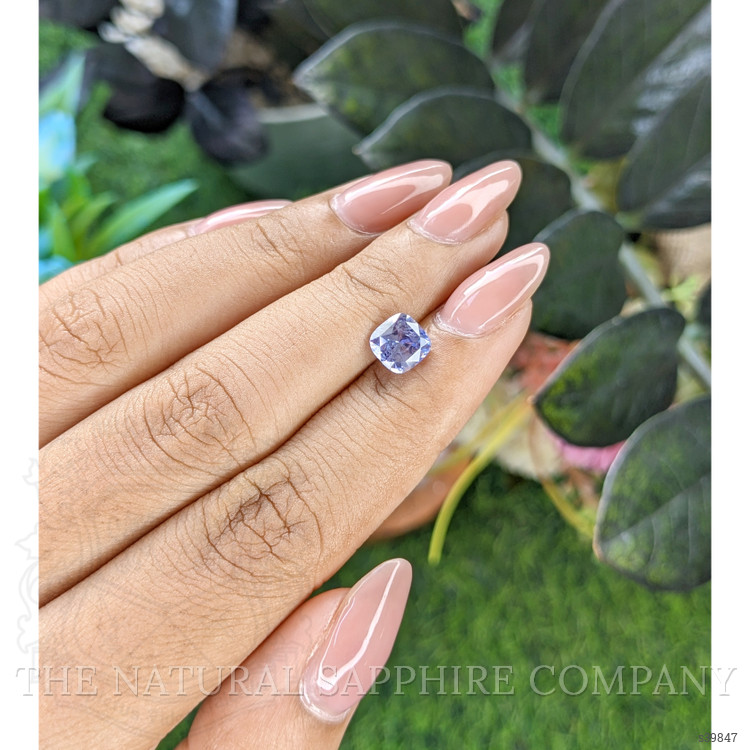 1.64 Ct. Purplish Blue Sapphire from Ceylon (Sri Lanka)