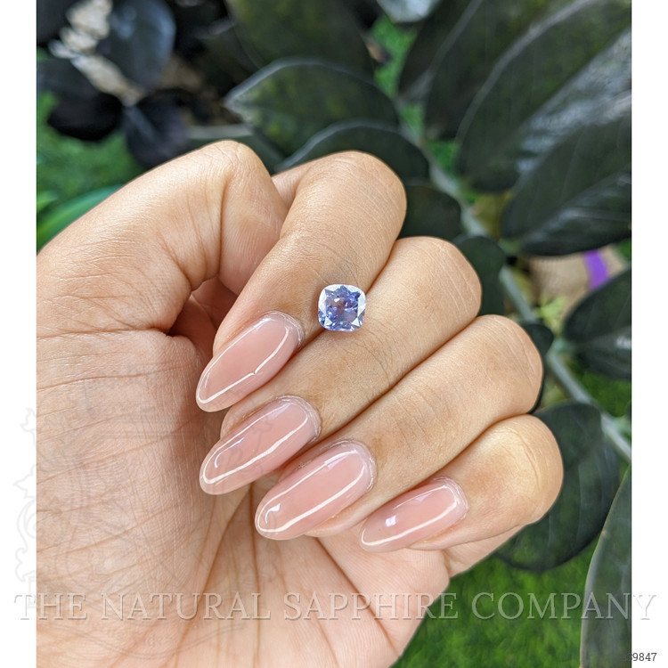 1.64 Ct. Purplish Blue Sapphire from Ceylon (Sri Lanka)