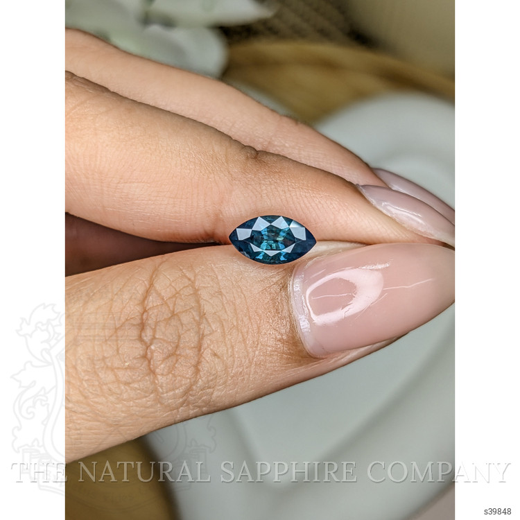 1.31 Ct. Greenish Blue Sapphire from Madagascar
