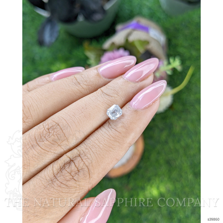 1.09 Ct. White Sapphire from Ceylon (Sri Lanka)