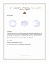 5.97 Ct. Greyish Blue Star Sapphire from Ceylon (Sri Lanka) Appraisal