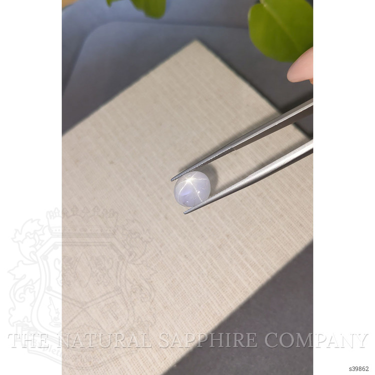 5.97 Ct. Greyish Blue Star Sapphire from Ceylon (Sri Lanka)