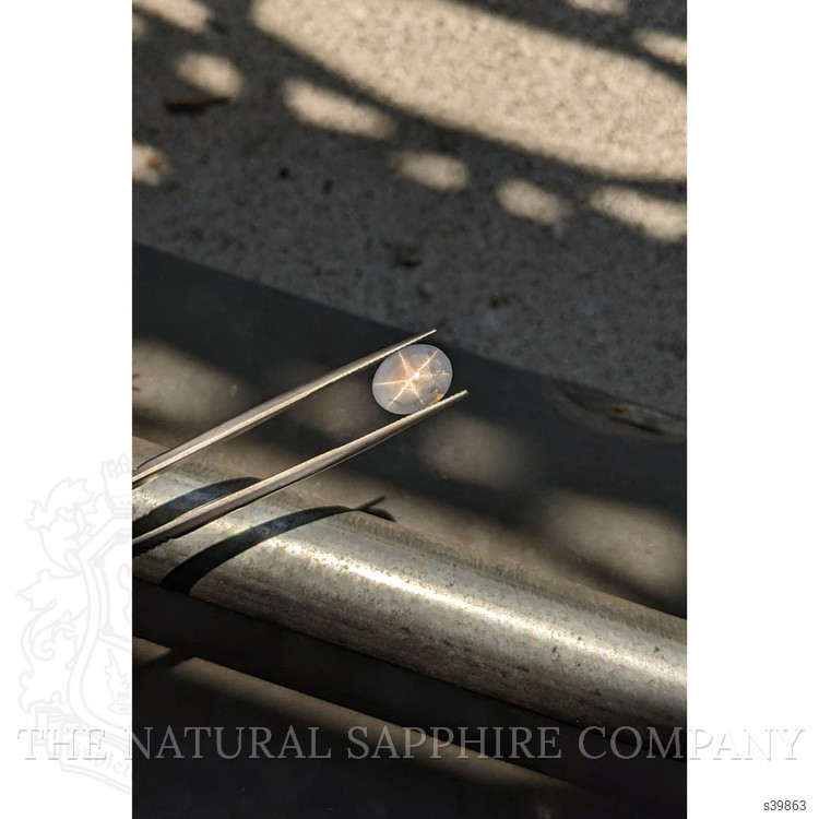 7.48 Ct. Grey Star Sapphire from Ceylon (Sri Lanka)