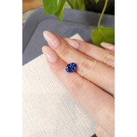 3.91 Ct. Blue Sapphire from Madagascar Life Style