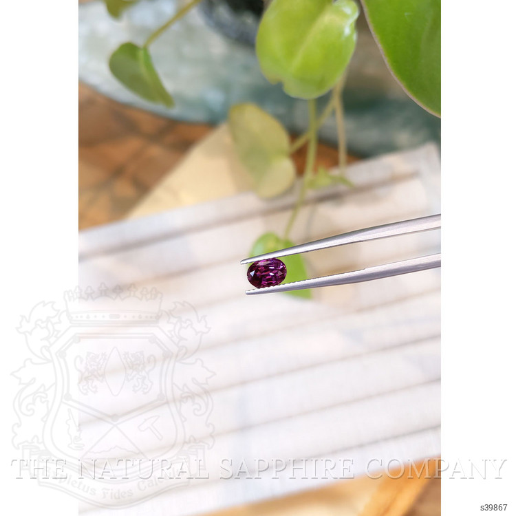 0.93 Ct. Pinkish Purple Sapphire from Ceylon (Sri Lanka)