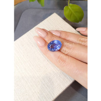 17.42 Ct. Blue Sapphire from Ceylon (Sri Lanka) Life Style