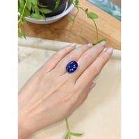 18.10 Ct. Blue Sapphire from Ceylon (Sri Lanka) Life Style