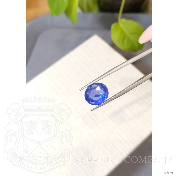 10.37 Ct. Blue Sapphire from Ceylon (Sri Lanka)