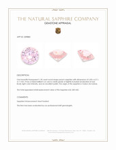 1.30 Ct. Peach Sapphire from Ceylon (Sri Lanka) Appraisal